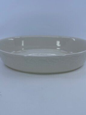 vintage mikasa english countryside oval serving dish embossed design